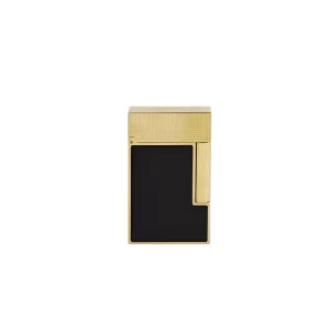 S.T. Dupont Ligne 2 Microdiamond Head Yellow Gold And Matt Black Lacquer Lighter main