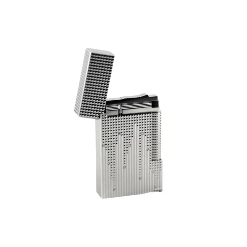 S.T. Dupont Ligne 2 diamond Drops Platinum Lighter detail 2