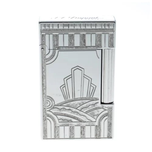 ST Dupont Art Deco Ligne 2 Textured Palladium Finish Limited Edition Lighter